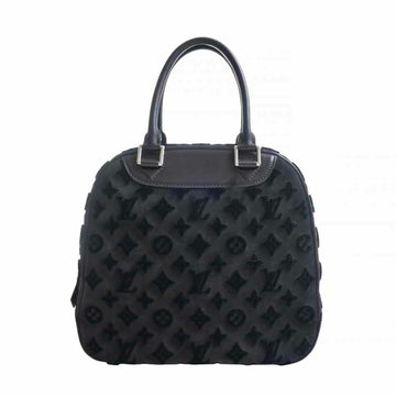 Louis Vuitton Monogram Tuftage Deauville Cube Handbag Black Suede