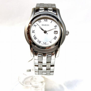 GUCCI 5500L Quartz Silver Dial Watch Ladies