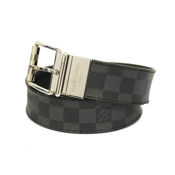 LOUIS VUITTONAuth  Damier Graphite Sunture Damier Print M9156 Men's StandardBelt