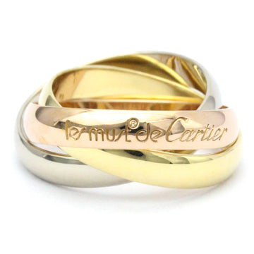 CARTIER Trinity Pink Gold [18K],White Gold [18K],Yellow Gold [18K] Fashion No Stone Band Ring Gold