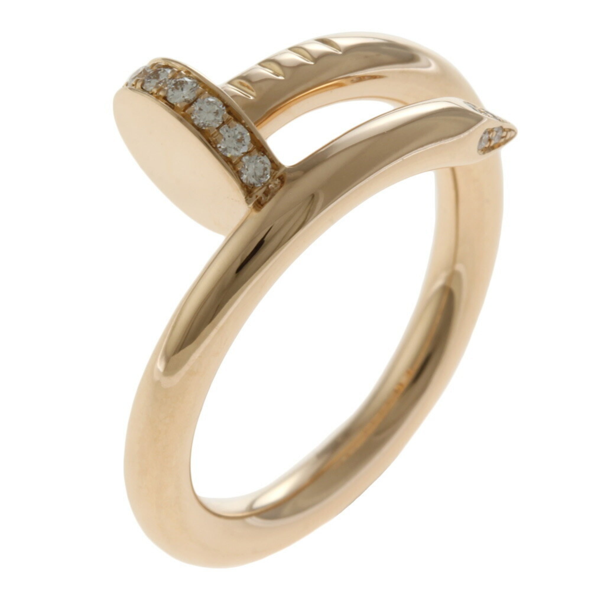 CARTIER Just Ankle Ring No. 9 18K K18 Pink Gold Diamond