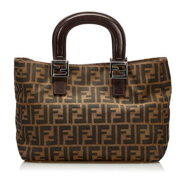 Fendi Zucca handbag 26329 brown canvas leather ladies FENDI