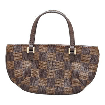 LOUIS VUITTON Damier Macnos GM Attached Pouch Brown PVC Leather Ladies