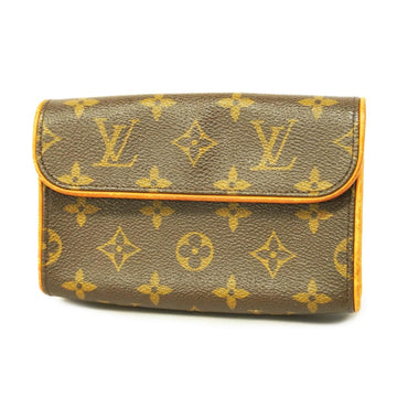 LOUIS VUITTON Waist Bag Monogram Pochette Florentine M51855 Brown Ladies