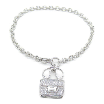 HERMES Amulet Constance Bracelet Clear K18WG[WhiteGold] diamond