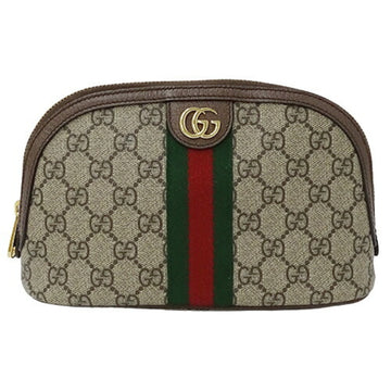 GUCCI Pouch Women's Ophidia GG Supreme Brown Beige 625551