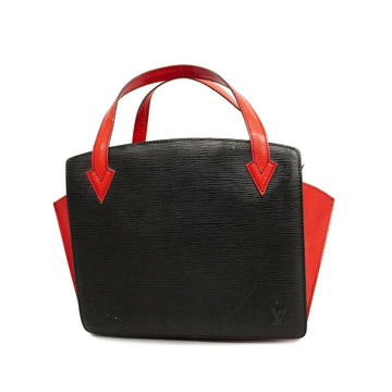 LOUIS VUITTON Tote Bag Epi Varennes M52387 Castilian Red Noir Ladies