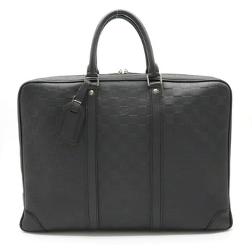 Louis Vuitton Damier Anfini PDV Porte Document Voyage Briefcase Leather Onyx Black N41146