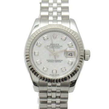 ROLEX Datejust 10P diamond Z number Wrist Watch watch Wrist Watch 179174NG Mechanical Automatic White White shell K18 179174NG