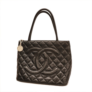 Chanel Reprint Tote Women's Caviar Leather Tote Bag Black