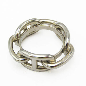 HERMES Metal Scarf Ring Silver Lugate Shane Dunkle