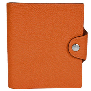 HERMES Ulysse notebook cover with refill Orange Togo I stamped [manufactured around 2005]