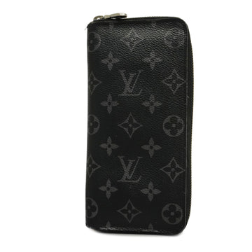 LOUIS VUITTONAuth  Monogram Eclipse Zippy Wallet Vertical M62295 Long Wallet