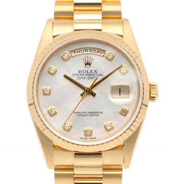 Rolex Day Date Oyster Perpetual Watch 18K K18 Yellow Gold 18238NG Men's