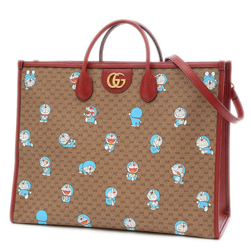 Gucci Mini GG Supreme Doraemon Collaboration 2Way Bag Large Tote 653952