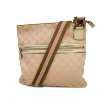GUCCIAuth  Shoulder Bag 181067 Women's GG Canvas Shoulder Bag Light Pink