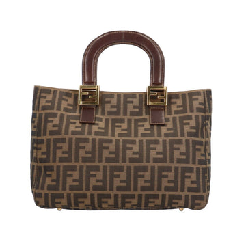 FENDI Zucca Tote Bag Canvas 26329 Brown Women's