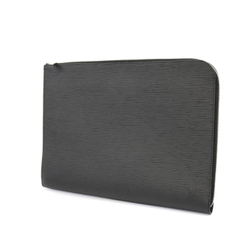 LOUIS VUITTONAuth  Epi Pochette Jour GM M64153 Men's Clutch Bag Noir