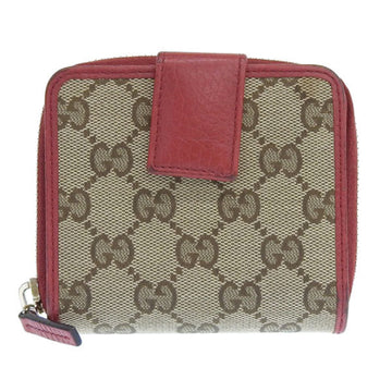 GUCCI canvas bi-fold wallet 346056 beige red