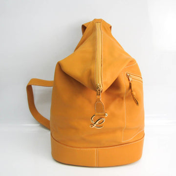 LOEWE Anton Women's Leather Backpack Dark Yellow