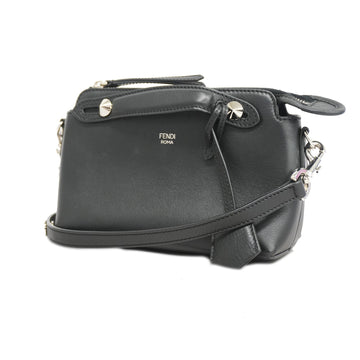 Fendi By The Way 2WAY Bag Women's Leather Handbag,Shoulder Bag Black