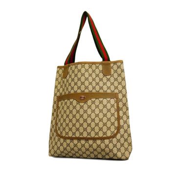 GUCCI tote bag GG Supreme Sherry line 001 080 494 brown beige gold hardware ladies