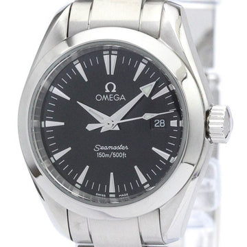 OMEGAPolished  Seamaster Aqua Terra Steel Quartz Ladies Watch 2577.50 BF561317