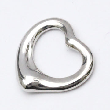 TIFFANY Open Heart White Gold [18K] No Stone Men,Women Fashion Pendant Necklace [Silver]