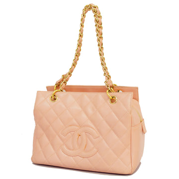 CHANELAuth  Matelasse Chain Shoulder Women's Caviar Leather Shoulder Bag Pink