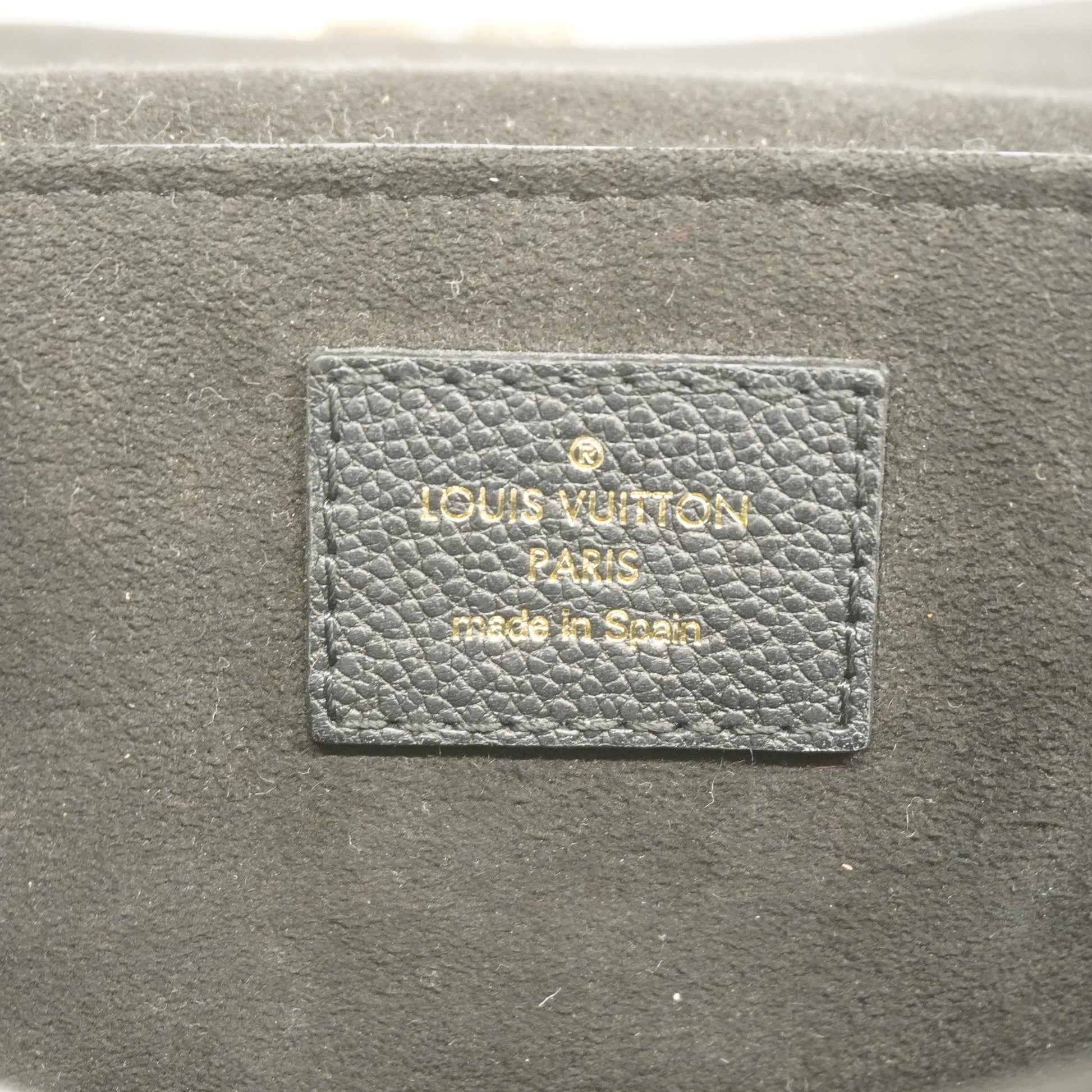 Louis Vuitton Georges BB M53941 Monogram Empreinte Leather Noir Gold  Hardware