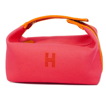 HERMESAuth  Brid Abrac PM Women's Canvas Handbag Pink