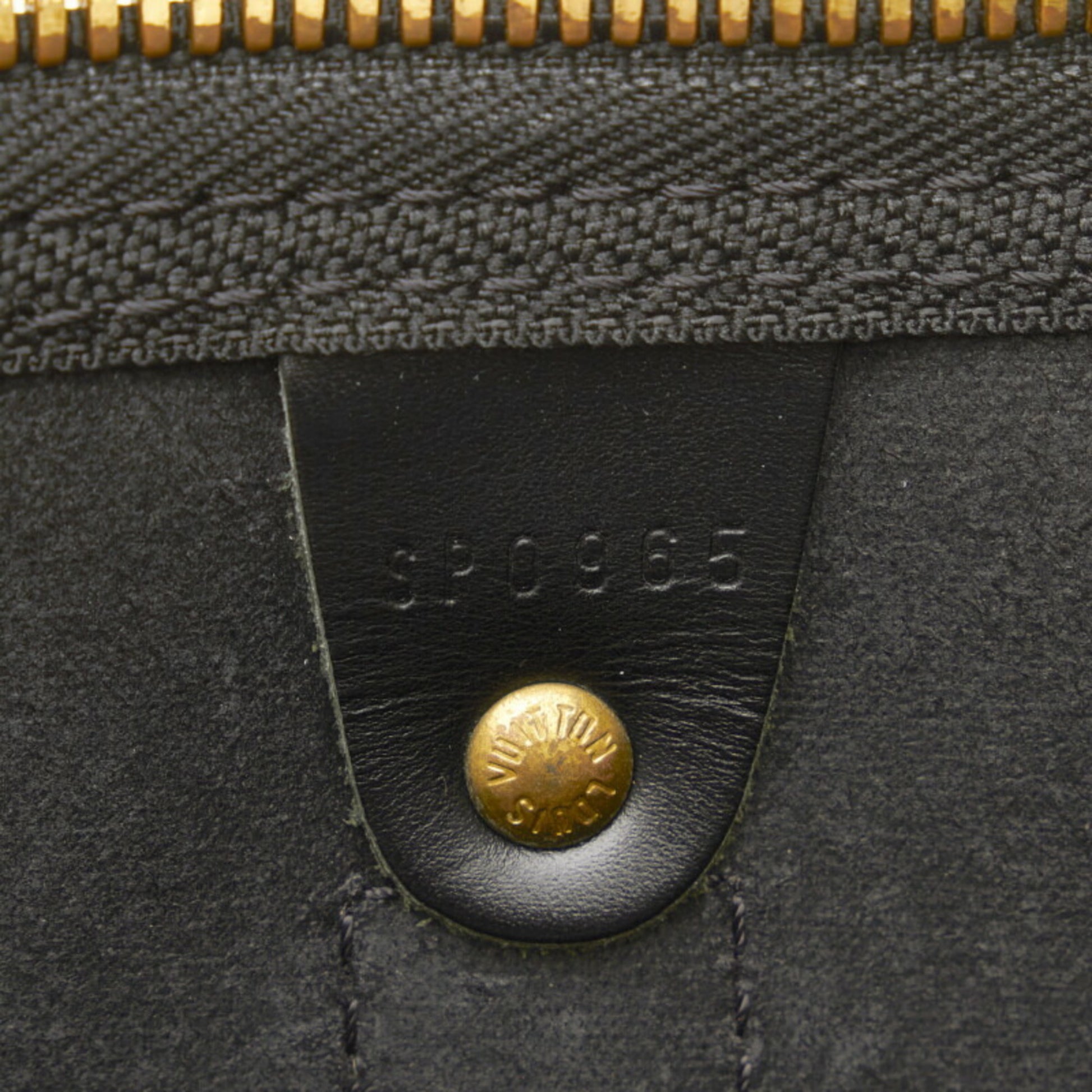 Louis Vuitton Epi Keepall 55 Boston Bag Noir M42952 LV Auth 40229