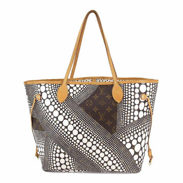 LOUIS VUITTON Monogram Wave Yayoi Kusama Neverfull MM Tote Bag Blonde M40684 Dot Polka