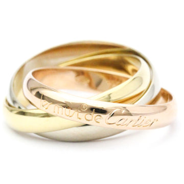 CARTIER Trinity Pink Gold [18K],White Gold [18K],Yellow Gold [18K] Fashion No Stone Band Ring Gold