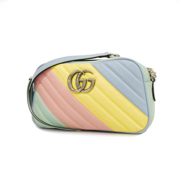 GUCCI Shoulder Bag GG Marmont 447632 Leather Multicolor Women's