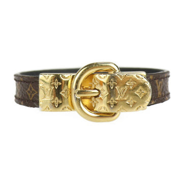 LOUIS VUITTON Brasserie Fashion Your Bracelet M6170F Monogram Canvas Brown Gold Metal Fittings