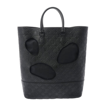 Louis Vuitton Withholes MM Rei Kawakubo Collaboration Black M58661 Women's Monogram Implant Tote Bag