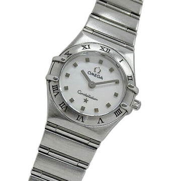 OMEGA Constellation My Choice 1561.71 Watch Ladies Shell Quartz Stainless Steel SS Silver Polished