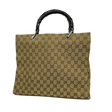 GUCCI tote bag GG canvas 002 1010 black beige ladies