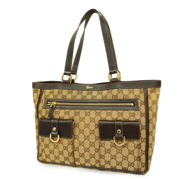 GUCCI tote bag GG canvas 146247 beige gold hardware ladies