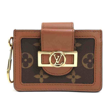 LOUIS VUITTON Card Case Coin Monogram Reverse Dauphine Multicult / Brown Unisex M68751