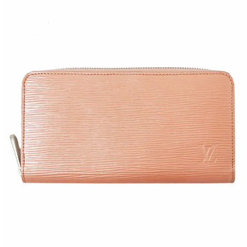 LOUIS VUITTON Wallet Epi Women's Long Zippy M61374 Rosenacle Pink Round