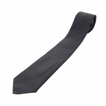 LOUIS VUITTON tie black men's silk 100%