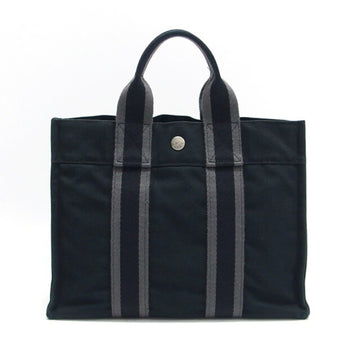 HERMES Fool Toe PM Small Tote Bag Black [Black] Gray