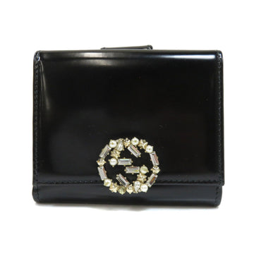 Gucci 369688 GG bi-fold wallet enamel ladies GUCCI