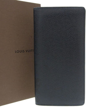 LOUIS VUITTON Taiga Portefeuille Brazza Noir M30502 Bifold long wallet