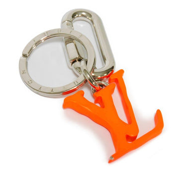 LOUIS VUITTON Keychain Portocre LV Sharp Neon Orange Bag Charm Virgil Abloh Steel MP2291 Men Women