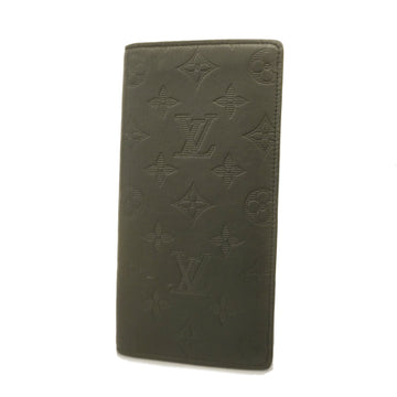 LOUIS VUITTONAuth  Monogram Shadow Portefeuille Brazza M62900 Men's Long Wallet