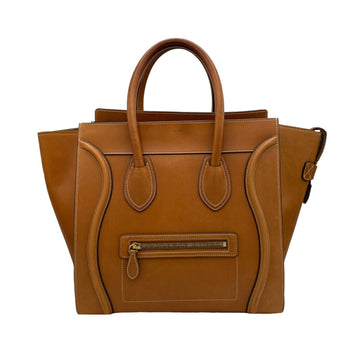 Celine Mini Luggage Handbag Tan Calf