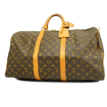 LOUIS VUITTONAuth  Monogram Keepol 50 M41426 Men,Women,Unisex Boston Bag